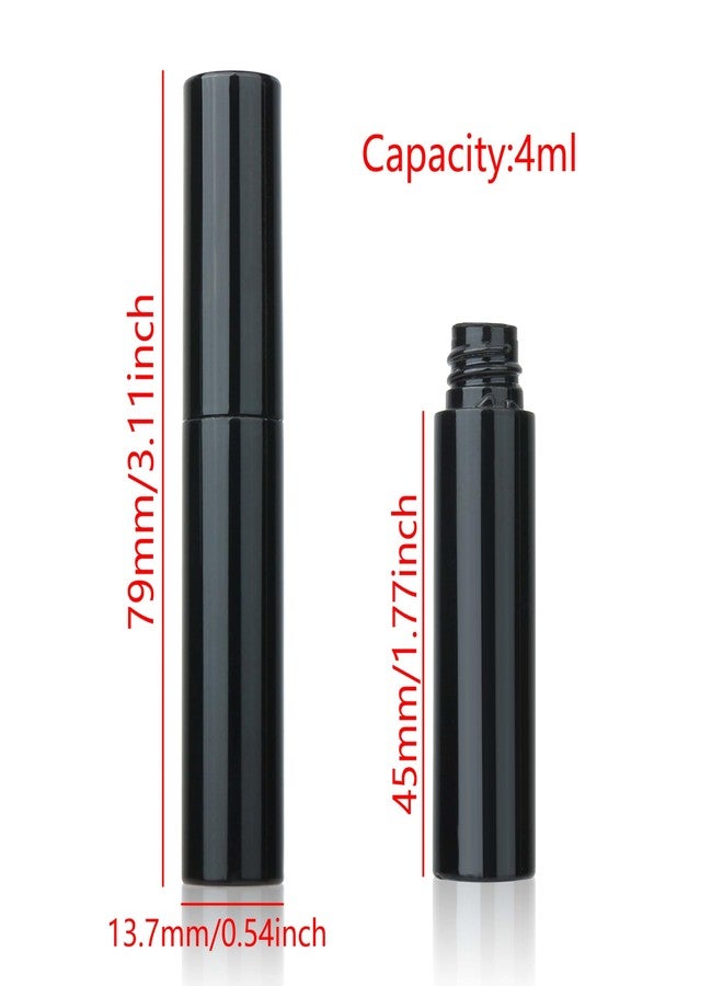 كوسيديا عبوة من 10 أنابيب ماسكارا سوداء صغيرة فارغة سعة 4 مل مع فرشاة، من كوسيديا، مناسبة لزجاجات سيروم الرموش وزيت الخروع. - Image 2